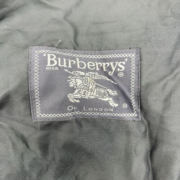 Burberry Trench Long Coat Kensington Coat Brown Green Belt Jacket Wool 14 P - Picture 5 of 15